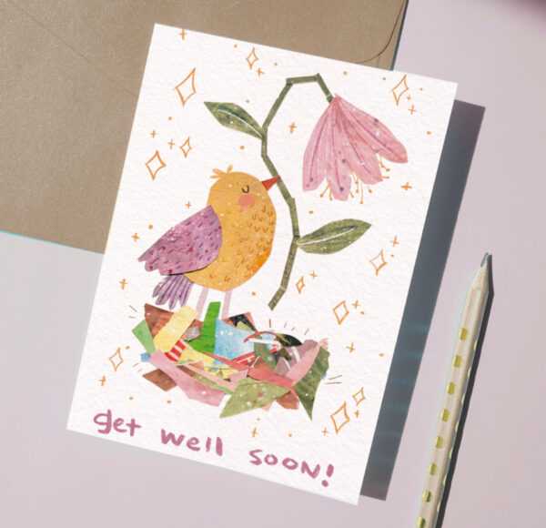 Get Well Soon Bird Card