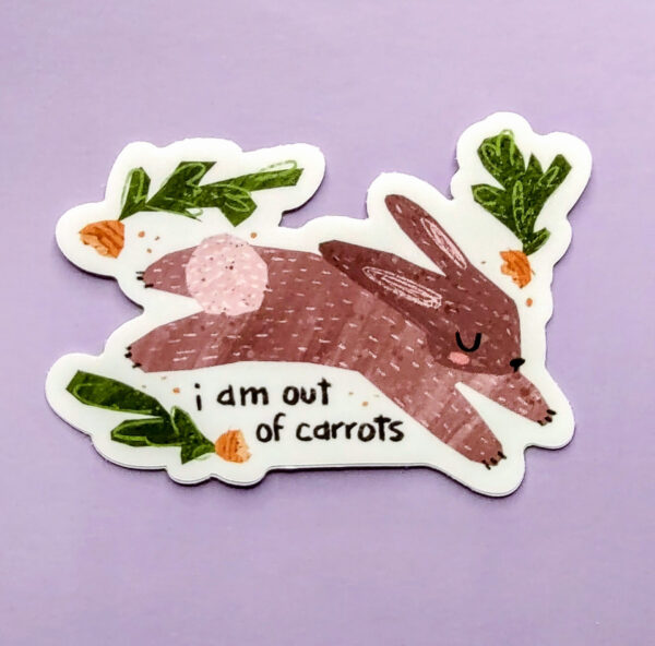 Out of Carrots Sticker