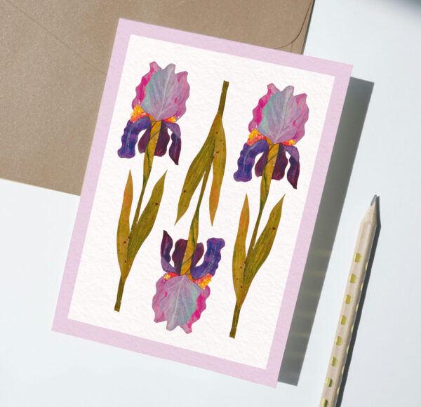 Iris Greeting Card